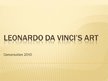 Презентация 'Leonardo Da Vinci's Art', 1.