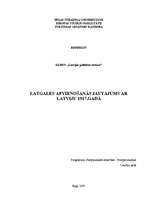 Реферат 'Latgales apvienošanās ar Latviju jautājums 1917.gadā', 1.