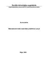 Реферат 'Makroekonomiskās stabilitātes problēmas Latvijā', 1.