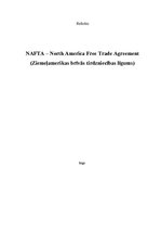 Реферат 'Ziemeļamerikas brīvās tirdzniecības līgums', 1.