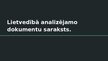 Презентация 'Elektronisko dokumentu regulējums lietvedībā', 1.
