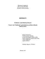 Реферат 'AAS “Baltikums” apdrošināšanas portfeļa un finanšu rādītāju analīze', 1.