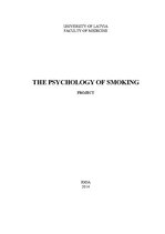 Реферат 'The Psychology of Smoking', 1.