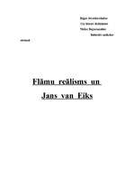 Реферат 'Flāmu reālisms un Jans van Eiks', 1.