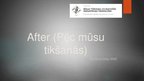 Презентация 'After (Pēc mūsu tikšanās)', 1.