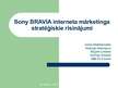 Презентация 'Sony Bravia interneta mārketinga stratēģiskie risinājumi', 1.