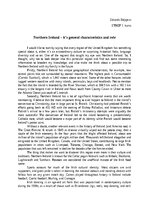 Эссе 'Northern Ireland - it's general characteristics and role', 1.