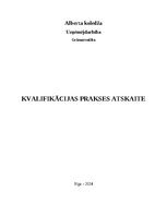 Отчёт по практике 'Kvalifikācijas prakses atskaite', 1.