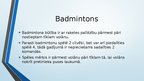 Презентация 'Badmintons', 3.