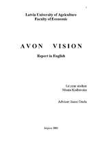 Реферат 'Avon Vision', 1.