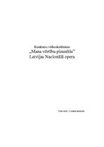 Реферат 'Latvijas Nacionālās operas vērtību piramīda', 1.
