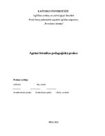 Отчёт по практике 'Agrīnā bērnības pedagoģiskā prakse', 1.