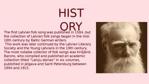 Презентация 'Latvian folk music', 4.