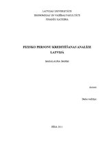 Дипломная 'Fizisko personu kreditēšanas analīze Latvijā', 1.