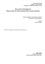 Отчёт по практике 'Prakses plāns. Novērošana', 1.