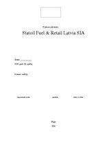 Отчёт по практике 'Uzņēmums "Statoil Fuel & Retail Latvia" SIA', 1.