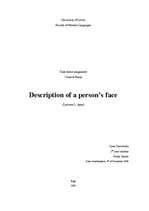 Эссе 'Description of a Person’s Face', 1.