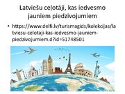 Презентация 'Ceļotāji Latvijā', 19.