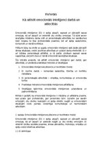 Реферат 'Kā attīstīt emocionālo inteliģenci darbā un attiecībās', 1.