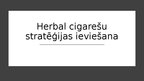 Реферат 'Herbal cigarešu stratēģijas ieviešana', 30.