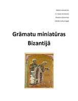 Реферат 'Grāmatu miniatūras Bizantijā', 1.