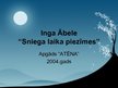 Презентация 'Inga Ābele "Sniega laika piezīmes"', 1.
