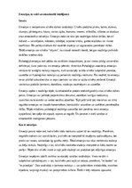 Конспект 'Emocijas, to veidi un emocionālā inteliģence', 1.