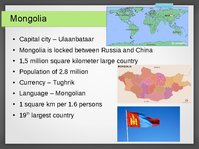 Презентация 'Tourism Development in Mongolia', 2.