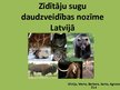 Презентация 'Zīdītāju sugu daudzveidības nozīme Latvijā', 1.
