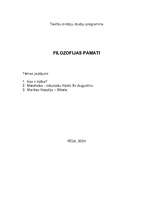 Реферат 'Filosofijas pamati', 1.