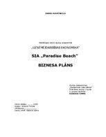 Бизнес план 'SIA "Paradise Beach"', 1.
