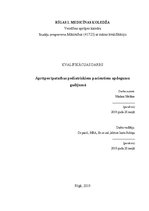 Дипломная 'Aprūpes īpatnības pediatriskiem pacientiem apdegumu gadījumā', 1.