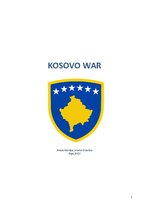 Реферат 'Kosovo War', 1.