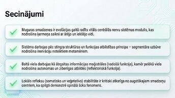 Презентация 'Muguras smadzenes: neiroloģiskā aparatūra un lokālie protokoli', 15.