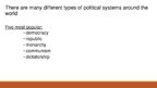Презентация 'Types of Political System of Countries Across the World', 3.