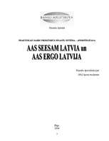 Конспект 'Praktiskais darbs priekšmetā finanšu sistēma – apdrošināšana. AAS "Seesam Latvia', 2.