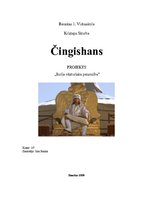 Реферат 'Čingishans, viņa dzīve un iekarojumi', 1.
