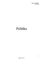 Конспект 'Politika', 1.