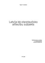 Реферат 'Latvija kā starptautisko attiecību subjekts', 12.