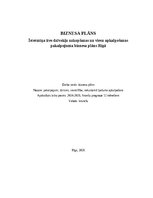 Бизнес план 'Īstermiņa īres dzīvokļu uzkopšanas un viesu apkalpošanas pakalpojuma biznesa plā', 1.