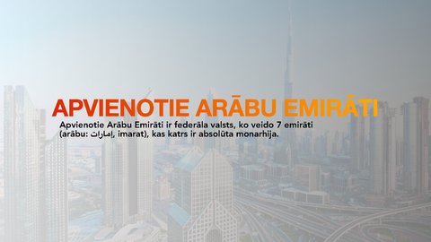 Презентация 'Apvienotie Arābu Emirāti', 1.