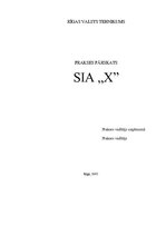 Отчёт по практике 'Prakses pārskats SIA "X"', 1.