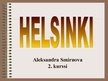 Презентация 'Helsinki', 1.