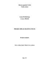 Отчёт по практике 'Krimināltiesiskā prakse Rīgas rajona tiesā', 1.