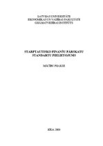 Отчёт по практике 'Starptautisko finanšu pārskatu standartu pielietojums', 1.