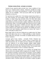 Эссе 'Politiskā struktūra senajā Romā - principāts un domināts', 1.