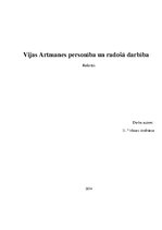Реферат 'Vija Artmane', 1.