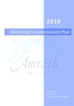 Реферат 'Marketing Communication Plan', 1.