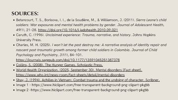 Презентация 'Psychological Trauma in  “The Hunger Games” and Real-Life Child Soldiers', 8.