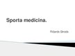Презентация 'Sporta medicīna', 1.